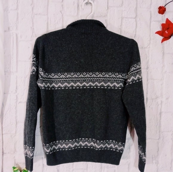 Daniele Blasi Isle Wool Pullover Aztec Sweater - Picture 3 of 4